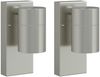 vidaXL Außenwandleuchte 2 pcs Silber 6,5 x 10,5 x 16 cm 4005984 Bild 2