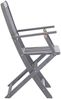 vidaXL Klappbare Gartenstühle 6 Stk. Massivholz Akazie 3065519 Bild 4