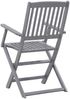 vidaXL Klappbare Gartenstühle 6 Stk. Massivholz Akazie 3065519 Bild 5