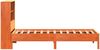 vidaXL Massivholzbett mit Regal ohne Matratze Wachsbraun 75x190 cm 3322896 Bild 5