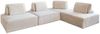KAWOLA Modulsofa WIOLO SOFT 4 Module 4 Rückenkissen Cord cremeweiß 84 x 222 x 333 cm Bild 3
