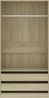 vidaXL Kleiderschrank Sonoma-Eiche 100×50×200 cm Spanplatte [800606] Bild 3