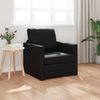vidaXL Schlafsofa 60cm Schwarz Kunstleder 4106635 Bild 3