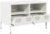 vidaXL TV-Schrank Weiß 68x39x43,5 cm Kaltgewalzter Stahl 851321 Bild 4