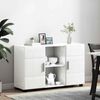 Sideboard, Kommode mit Regal Hochglanz Weiß 88,5 x 30,5 x 55,5 cm j2046p Bild 4