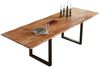Esstisch Baumkante Akazie natur 140(220)x90 Ansteckplatten schwarz ADINA 73928770 Bild 2
