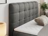 Boxspringbett, Schlafzimmerbett, Bettkasten - FAST - 180x200cm - Dunkelgrau Velours - H4 Bild 3