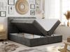 Boxspringbett, Schlafzimmerbett, Bettkasten - FAST - 180x200cm - Dunkelgrau Velours - H4 Bild 2