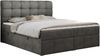 Boxspringbett, Schlafzimmerbett, Bettkasten - FAST - 180x200cm - Dunkelgrau Velours - H4 Bild 4