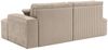 Ecksofa Schlafsofa Sofa VENEDIG Stoff Poso Beige Ottomane Rechts Bild 5