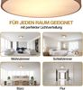 Monzana Deckenlampe Stoff 30 cm Taupe 1-flammig E27 Deckenleuchte Wohnzimmer Schlafzimmer Stoffdeckenlampe Bild 5