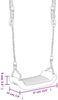 vidaXL Schaukelsitz mit Seilleiter Blau 37x15 cm PE 91777 Bild 5