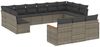 vidaXL 13-tlg. Garten-Sofagarnitur mit Kissen Grau Poly Rattan 3226459 Bild 2