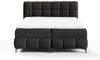 Boxspringbett Schlafzimmerbett SOPHIE 200x200cm Stoff Salvador Schwarz Bild 4