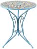 HTI-Living Gartentisch Gartentisch Metall Türkis Tunis (Stück, 1-St, 1 Gartentisch) Bild 1