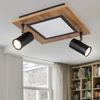 LED Deckenleuchte, Holzoptik, Strahler schwenkbar L 30 cm Bild 5