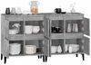 2 Stk. Sideboards, Kommoden Betongrau 60x35x70 cm Holzwerkstoff j3473p Bild 5