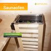 Artsauna Fasssauna Nolvik S, Outdoor-Sauna aus Fichtenholz, 3,6 kW Ofen, LED, Komplettset mit Sanduhr, Eimer & Thermometer, winterfest, Cube Design Bild 5