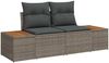 vidaXL Gartensofa Grau 184 x 62 x 85cm Poly-Rattan 42006814 Bild 2