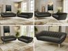 Wohnzimmerset Möbelset PIRS 3-3, Armlehnen, Wellenfederung, weiße Füße, Dreisitzer Sofa, Polstermöbel Set - Hellgrau Velvet Bild 2