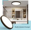 ZMH LED Deckenleuchte Ø 30 cm - 24 W, Schwarz, 3000 K - Moderne Beleuchtung für Küche, Bad, Flur, Schlafzimmer Bild 4