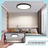 ZMH LED Deckenleuchte Ø 30 cm - 24 W, Schwarz, 3000 K - Moderne Beleuchtung für Küche, Bad, Flur, Schlafzimmer Bild 2