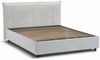 Dmora Geras Doppelbett, Bettkasten mit Stoffbezug, 100 % Made in Italy, Öffnung vorne, inklusive Matratze 160 x 200 cm, Weiß Bild 5