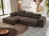 Mks Möbel 'RILASSO' Ecksofa, mit Relax-funktion, Elektrisch verstellbarer Sitz, L-förmige Ecke mit Armlehnen, Wellenfeder, Braun, Velours, links Bild 5