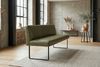 KAWOLA Esszimmerbank ELEEN Leder olivgrün 203cm 85 x 69 x 203 cm Bild 5