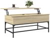 vidaXL Couchtisch Sonoma-Eiche 100x50x45 cm Holzwerkstoff und Metall 845397 Bild 4