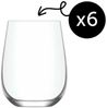 LAV Gläser-Set Gaia Softdrinkglas, 6-tlg, Glas, 6er Set, 475ml, mit feinem Rand, ideal für Soft Drinks, Wein, Wasser Bild 2