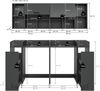 Waschmaschienenumbau Set (B/H/T: 190x195x60 cm) in anthrazit Nachbildung Bild 4