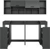 Waschmaschienenumbau Set (B/H/T: 190x195x60 cm) in anthrazit Nachbildung Bild 3