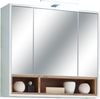Spiegelschrank 'Milano mit LED-Beleuchtung, Wildeiche weiß Bild 2