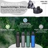 AOPREL Trinkflasche 1l BPA-Frei Tritan Sport Kohlensäure geeignet Grau Bild 5
