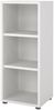 Dmora Bücherregal Minsk, Büroregal, Mobiler Buchhalter, Bücherbrett, 47x40 h113 cm, Weiß Bild 5