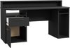 Gamingtisch >TEZAUR< Schublade,Tür, 4 Fächer, schwarz - 160x91x72cm (B/H/T) Bild 5