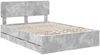 vidaXL Bettrahmen mit Schubladen Betongrau 150 x 200 cm Holzwerkstoff 3412174 Bild 4