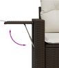 vidaXL 7-tlg. Garten-Sofagarnitur mit Kissen Braun Poly Rattan 3220202 Bild 3