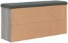 vidaXL Schuhbank Grau Sonoma 102x32x50 cm Holzwerkstoff 835115 Bild 5