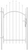 vidaXL Gartentor Stahl 1x2,45 m Weiß 143067 Bild 2