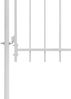 vidaXL Gartentor Stahl 1x2,45 m Weiß 143067 Bild 3