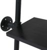 Raumteiler mit Regal HWC-P10, Wohnregal Ablageregal, Industrial Metall Melamin MVG 203x100x20cm ~ schwarz Bild 5
