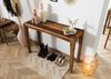 Konsolentisch Sheesham 120x42x80 dunkelbraun lackiert ANCONA #204 Bild 2