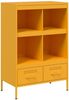 vidaXL Highboard Senfgelb 68x39x101,5 cm Stahl 843105 Bild 2