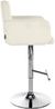 CLP 2er Set Barhocker Los Angeles Samtbezug höhenverstellbar drehbar bis 150 kg,creme chrom Bild 5