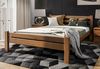 Home Collective Bettgestell Massivholzbett, Einzelbett mit Lattenrost & sicherem Lack, 210x152x72 cm, Eiche Bild 5