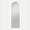 Design Rundbogen Spiegel 180x85cm FORMOSA weiss Wandspiegel modern Standspiegel Bild 2