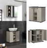 Waschbeckenunterschrank Joli Greige 60 x 59 cm mit 2 Türen Vicco Bild 2