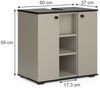 Waschbeckenunterschrank Joli Greige 60 x 59 cm mit 2 Türen Vicco Bild 3
